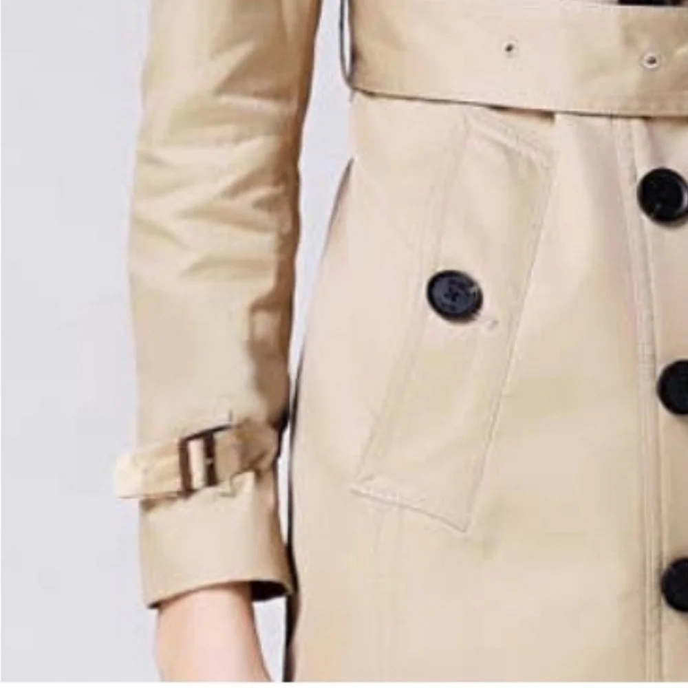 Chic British Buckle Double Breasted Fabulous Trench Coat - Picture 5 of 5